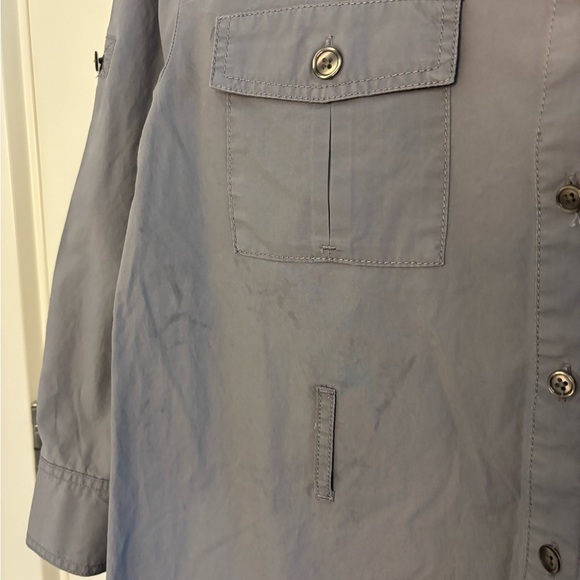 J. Crew Gray Utility Jacket Wrap Dress - Picture 8 of 9